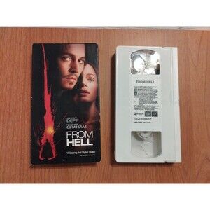 From Hell VHS Video Johnny Depp WHITE Tape RARE